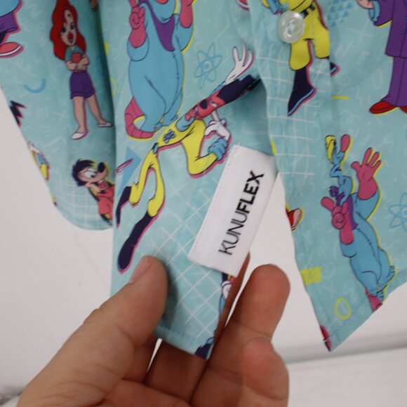 RSVLTS Shirt Mens 3XL Disney A Goofy Movie The Whole Goofin Gang Button Down - Picture 5 of 15